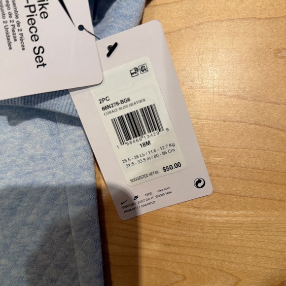 NWT Nike Quilted two piece set 18 months - Picture 2 of 2